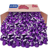 Bulk Dark Chocolate Kisses Candy 5 Pound Pack - Individually Wrapped Purple Foiled Chocolate Candy Mildly Sweet Treats for Sharing, Party Favors