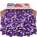 Bulk Dark Chocolate Kisses Candy 5 Pound Pack - Individually Wrapped Purple Foiled Chocolate Candy Mildly Sweet Treats for Sharing, Party Favors