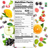 Fruit Plus Chewy Candy, Malaysian Individually Wrapped Bulk Candy, Fruit Snacks for Halloween Christmas Party, Non-Melting, 4.2 Oz Bag (Approx. 39