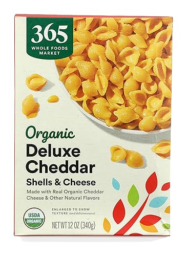 365 by Whole Foods Market, Organic Deluxe Cheddar Shells and Cheese, 12 Ounce
