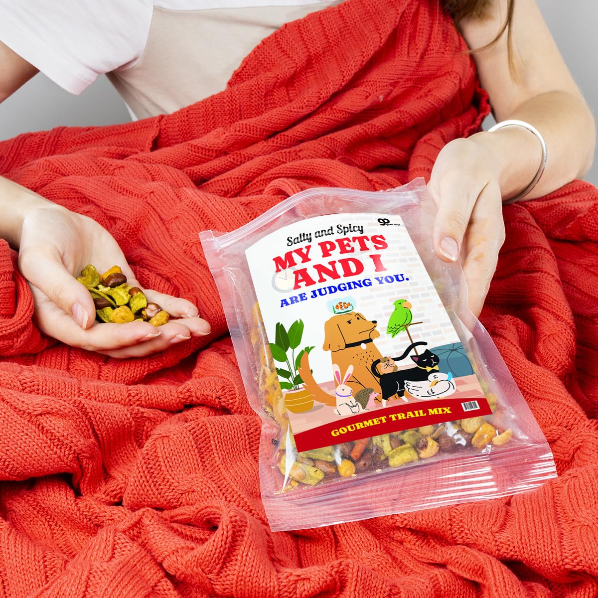 My Pets and I Judge You Trail Mix - Premium Nutty, Fruity Snack Blend - Gourmet Energy for Delightful Snacking Experience
