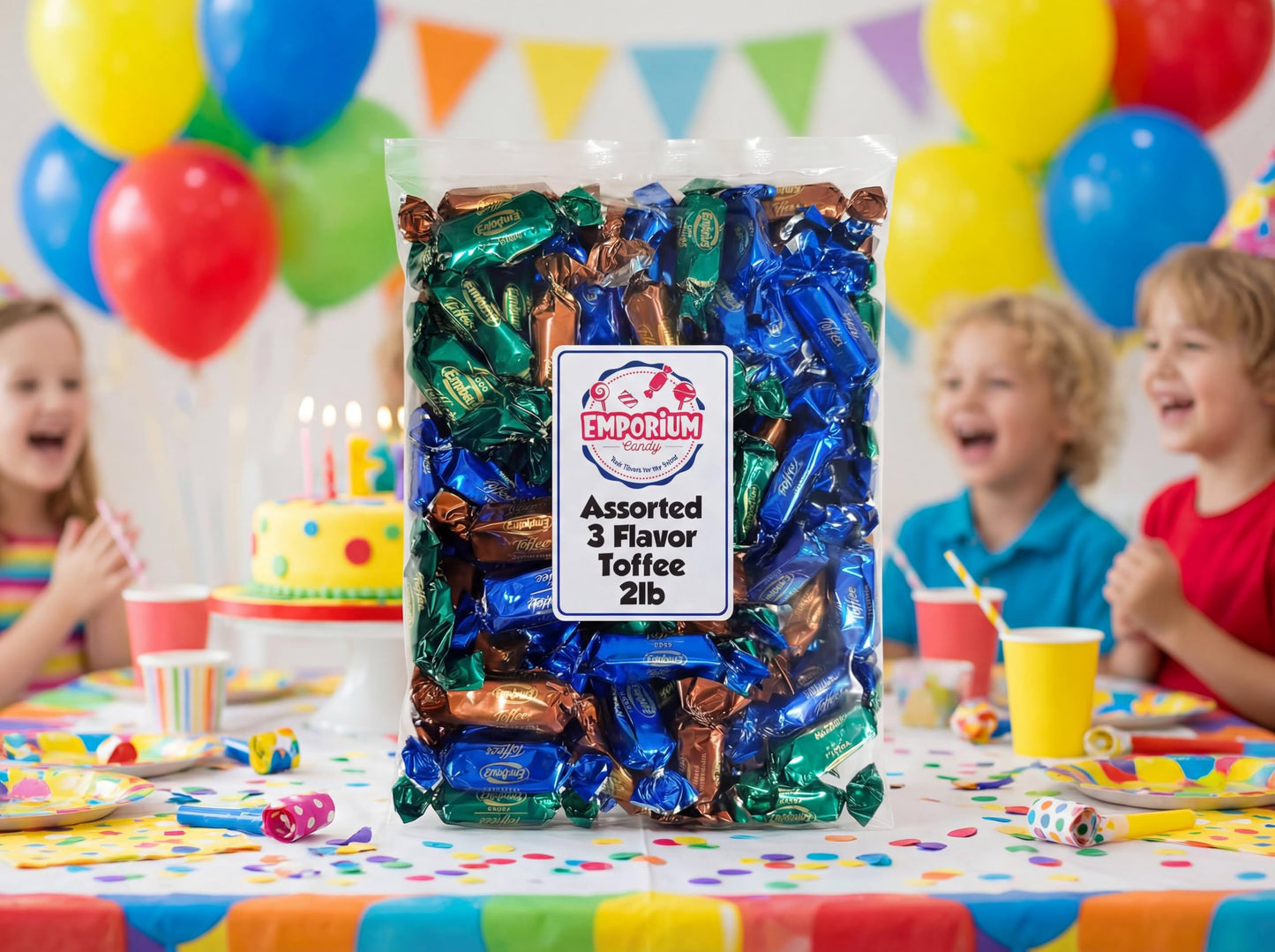 Assorted Toffee Candy - 2 lbs of Fresh Delicious Assorted Individually Wrapped Toffee