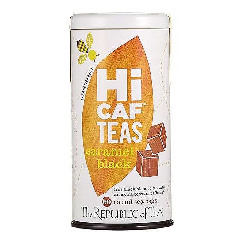 The Republic of Tea - HiCAF Caramel Black Tea, 50 Tea Bags, High in Caffeine