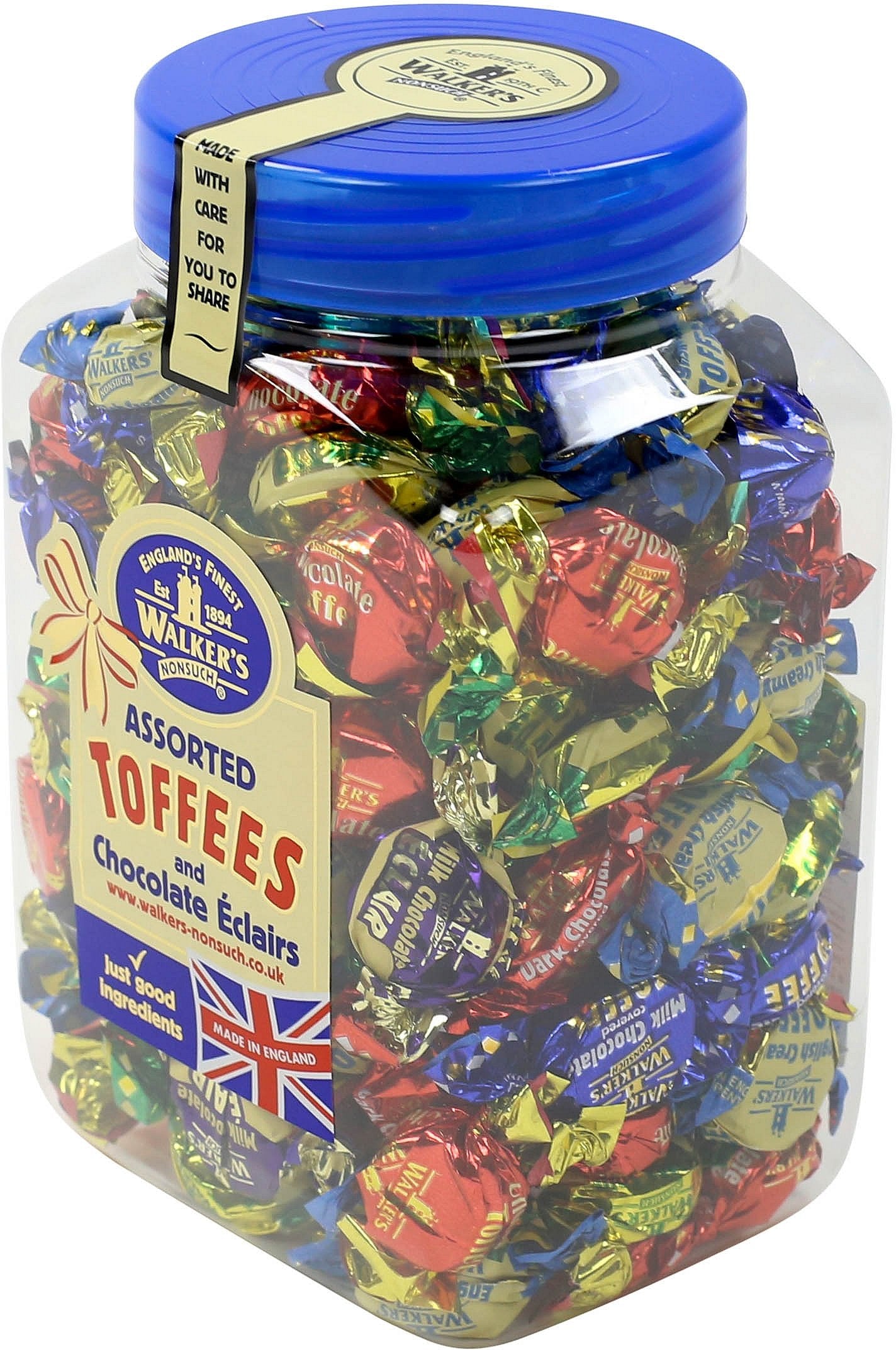 Office Snax OFX94054 Walker's Assorted Royal Toffees, Reclosable Candy Tub, 2.75-Pound Tub