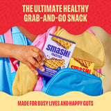 Smash Foods Toasties Variety 3 Pack - Healthy Whole Wheat Toaster Pastries Strawberry, Blueberry, Grape - No Refined Sugar, Real Fruit Filling - 9