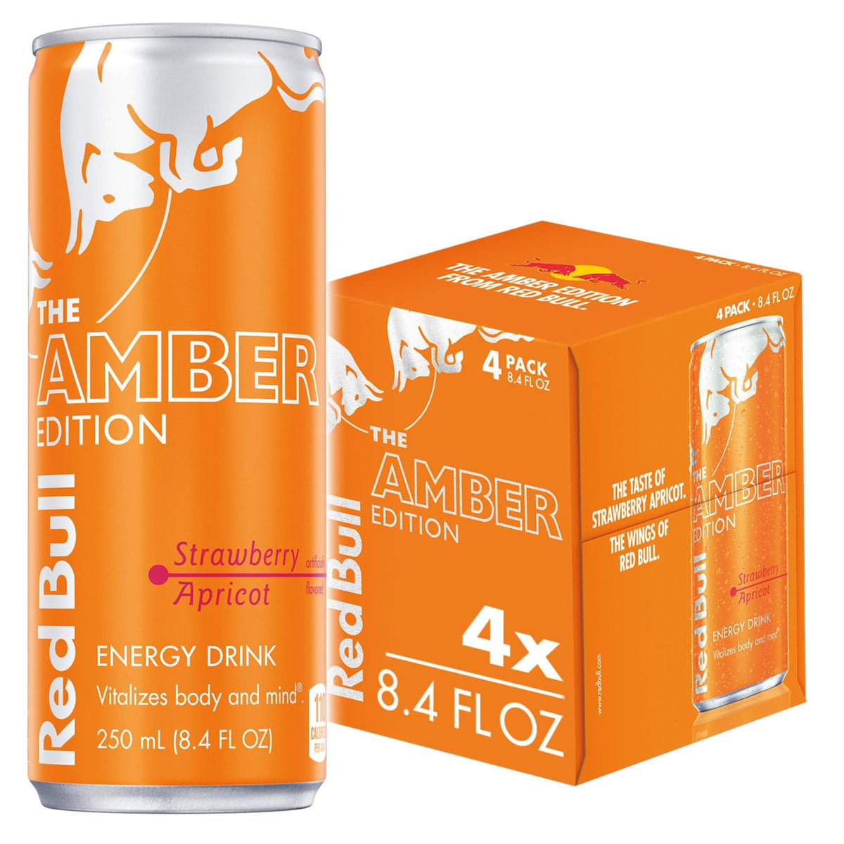 Red Bull Energy Drink, Strawberry Apricot, Amber Edition