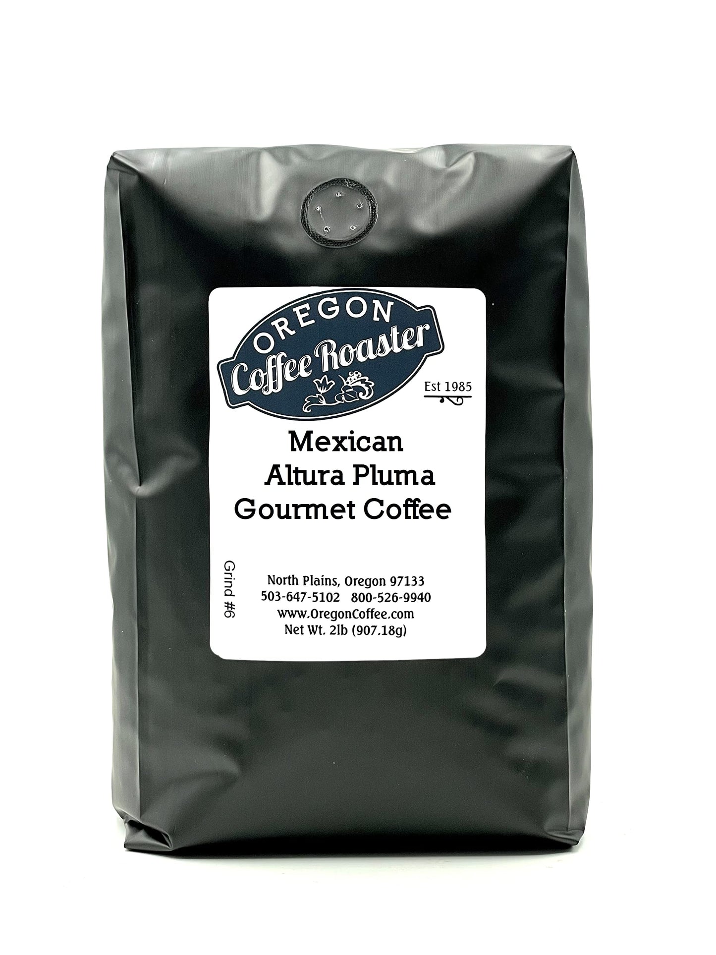 Oregon Coffee Roaster Mexican Altura Pluma Premium Gourmet Ground Coffee, K-CUP GRIND, 32oz (2 lbs) bag