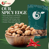 NY SPICE SHOP Habanero Almonds - 1 Pound Bulk Candied Healthy Snacks Mix - Toffee Almonds Roasted - Crunchy Coated Almond