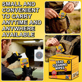 BECHOICEN Lead Cleaning Wipes, 25 Count Individually Wrapped Wipes, Disposable Hand and Surface Cleaning Wipes for Range Bags, Tools, Outdoor Gear