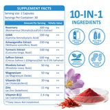 RimTuku Saffron Extract - Organic Saffron Supplements for Women and Men, 177mg, Minimum 10% Crocins for Mood & Energy, Vision & Heart Support, 240