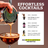 Craft Cartel Espresso Martini Cocktail Syrup Mixer | 16oz | Craft Cocktail & Mocktail Mix | Just Add Alcohol