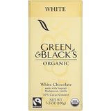 Green & Black's Organic White Chocolate with Vanilla, 30% Cacao, 3.5 Ounce Bars (Pack of 10)