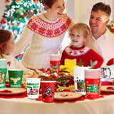 HigzYovn 48 Pack Christmas Paper Cups, Christmas Vacation Decorations, 9 oz Xmas Coffee Disposable Cups, Funny Xmas Party Cups for Holiday Hot