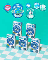 Milliways Mighty Mint | Plastic Free Gum | Xylitol, Aspartame-Free, Sugar-Free, Plant-Based, Natural Chewing Gum | 120 Pieces Total (12 Packs of 10