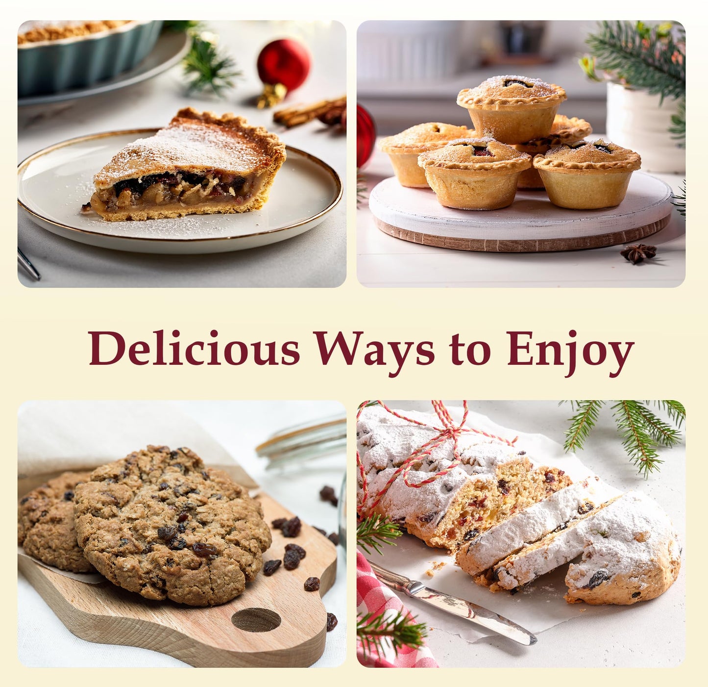 Grandmother's Traditional Mincemeat 12 oz Jar - Rich Fruit & Spice Pie Filling, Ready to Use for Pies, Pastries & Holiday Desserts; Classic Festive