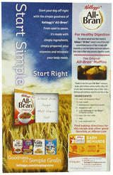 All Bran Cereal, Original, 18.3-Ounce Boxes (Pack of 5)