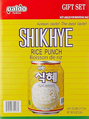 Paldo Rice Punch 238mL X 12 Cans Gift set, clear, 8.04 Fl Oz (Pack of 12)