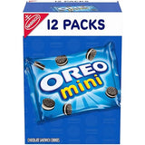 OREO Mini Chocolate Sandwich Cookies, 12 Snack Packs
