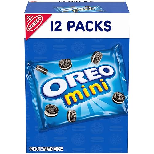 OREO Mini Chocolate Sandwich Cookies, 12 Snack Packs