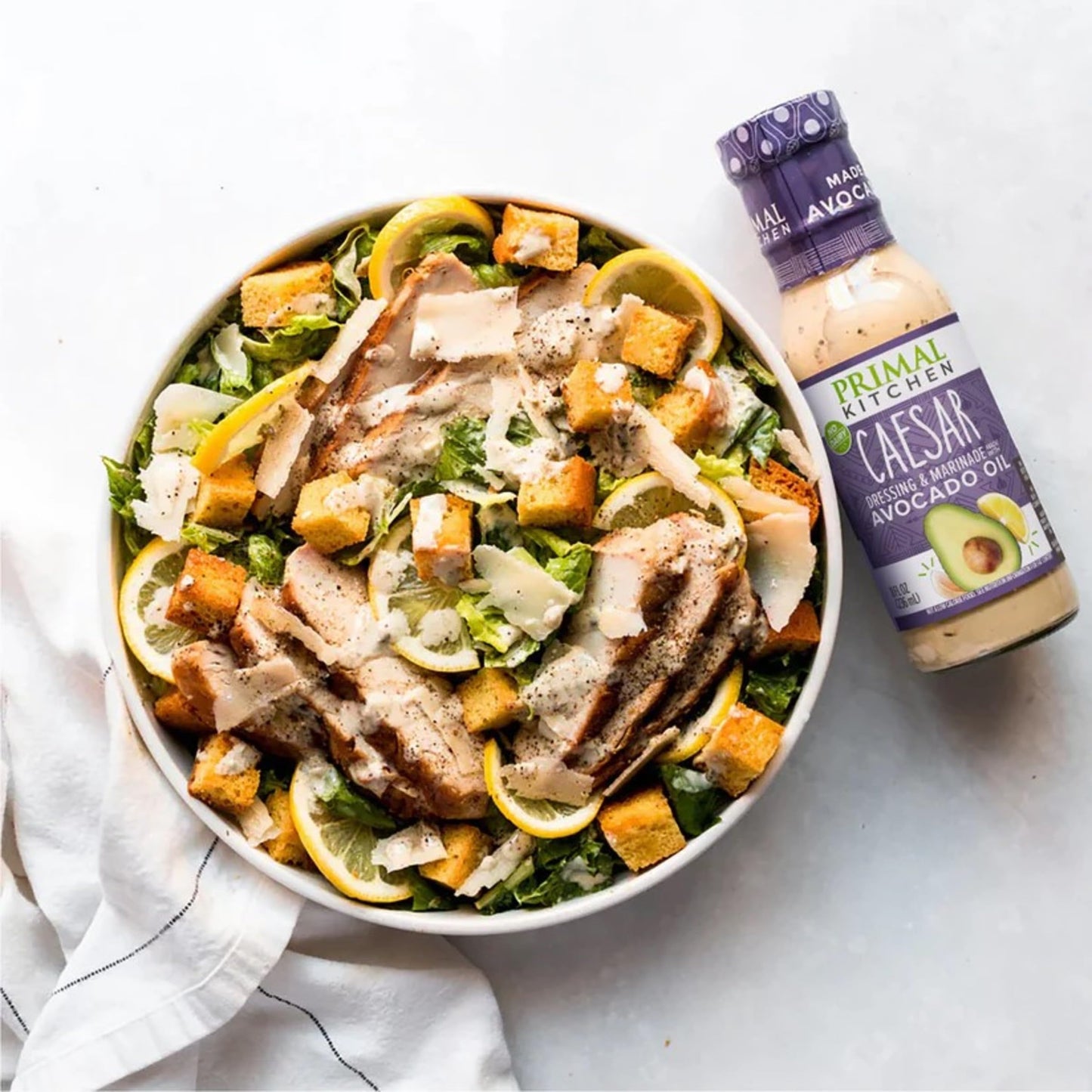 Primal Kitchen Caesar Salad Dressing & Marinade made with Avocado Oil, Whole30 Approved, Paleo Friendly, and Keto Certified, 8 Fluid Ounces