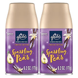 Glade Automatic Spray Refill, Air Freshener for Home and Bathroom, Sparkling Pear, 6.2 Oz, 2 Count