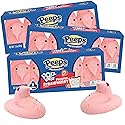 Frosted Strawberry Poptart Peeps Marshmallow Chicks, Easter Basket Stuffer Candy, 5 Count Boxes, Pack of 3