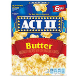 Act II Butter Microwave Popcorn, 2.75 oz., 6-Count Bags