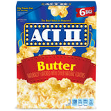 Act II Butter Microwave Popcorn, 2.75 oz., 6-Count Bags