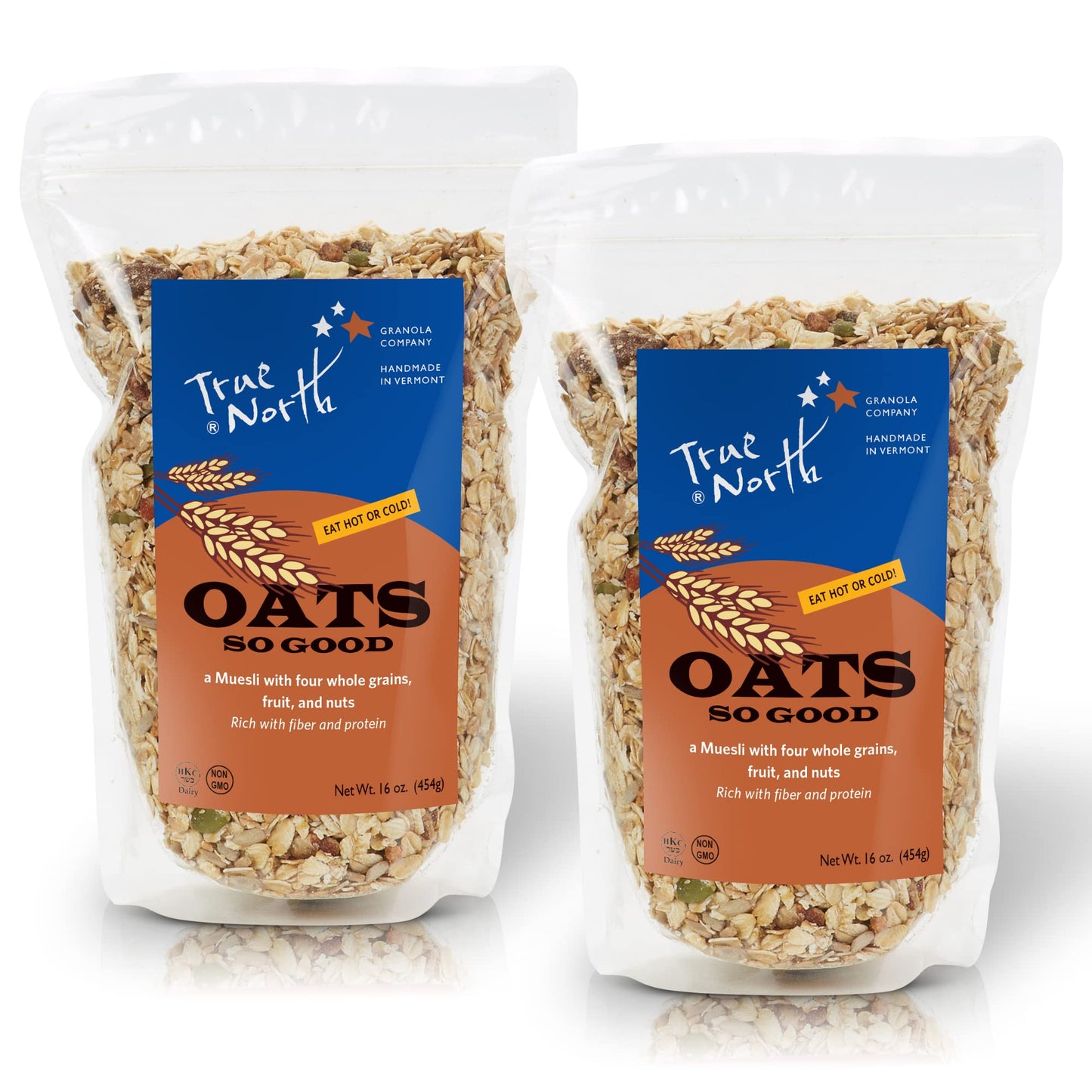 True North Granola - Oats So Good Muesli with Fruit and Nuts, Whole Grain, All Natural, Non-GMO, 16 oz. (Pack of 2)
