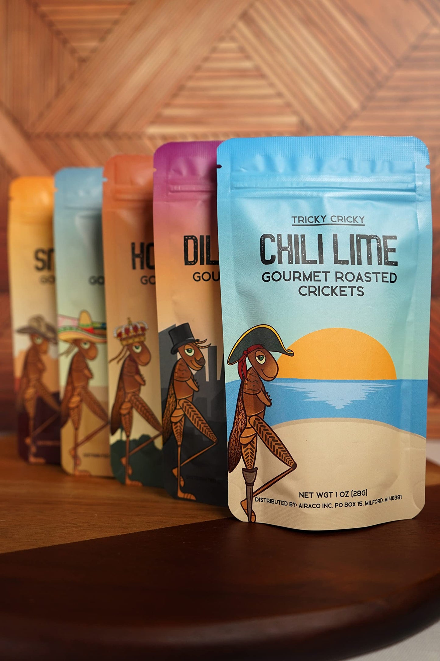 Tricky Cricky Edible Flavored Cricket Snacks for Humans - USA Grown - Unique & Healthy Gourmet Snacks for Adults - High Protein, Low Carb, Low Calorie