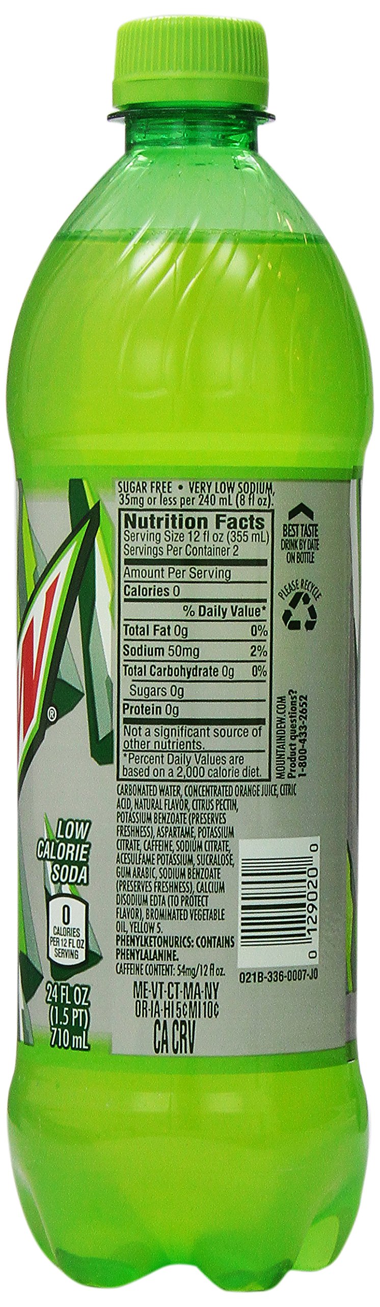 Pepsi Diet Mountain Dew, 24oz 6pk