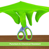 1st Choice 6 mil Green Gloves, Disposable, Latex Free, Raised Diamond Grip, Mechanic Glove for Men, Medium, 1 Box of 100