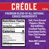 Cajun's Choice Variety Pack: Creole Seasoning 3.8 oz (2) + Blackened Seasoning 2.75 oz (2) Cajun's Choice Louisiana Foods - (New Look - Same Great