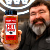 Killer Hogs HOT BBQ Rub | Championship Grill Seasoning for Beef, Steak, Burgers, Pork, and Chicken | 19.8 oz