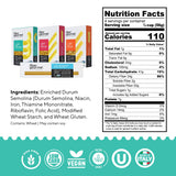 Fiber Gourmet Low Carb Pasta Variety Pack - Spaghetti, Rotini, Penne, Elbows - High Fiber, Keto Friendly, Non-GMO, Vegan, Kosher - Made in Italy