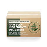Extra Long Indian Golden Basmati Rice by Granary Mart - Healthy Parboiled Sella Grain - Fragrant and Aromatic Rice - Good for rice bowls - Affordable Bulk Rate - 40 lbs. Bulk Bag