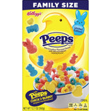 Peeps Breakfast Cereal, 8 Vitamins and Minerals, Kids Easter Snacks, Family Size, Original with Marshmallows, 12.7oz Box (1 Box)