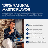 Greco Gum - Mastic Gum Nuggets - Large Pieces Hard Chewing Gum for Jawline Training, Digestive Support, Bloating Relief - Travel Size, Piney Flavor