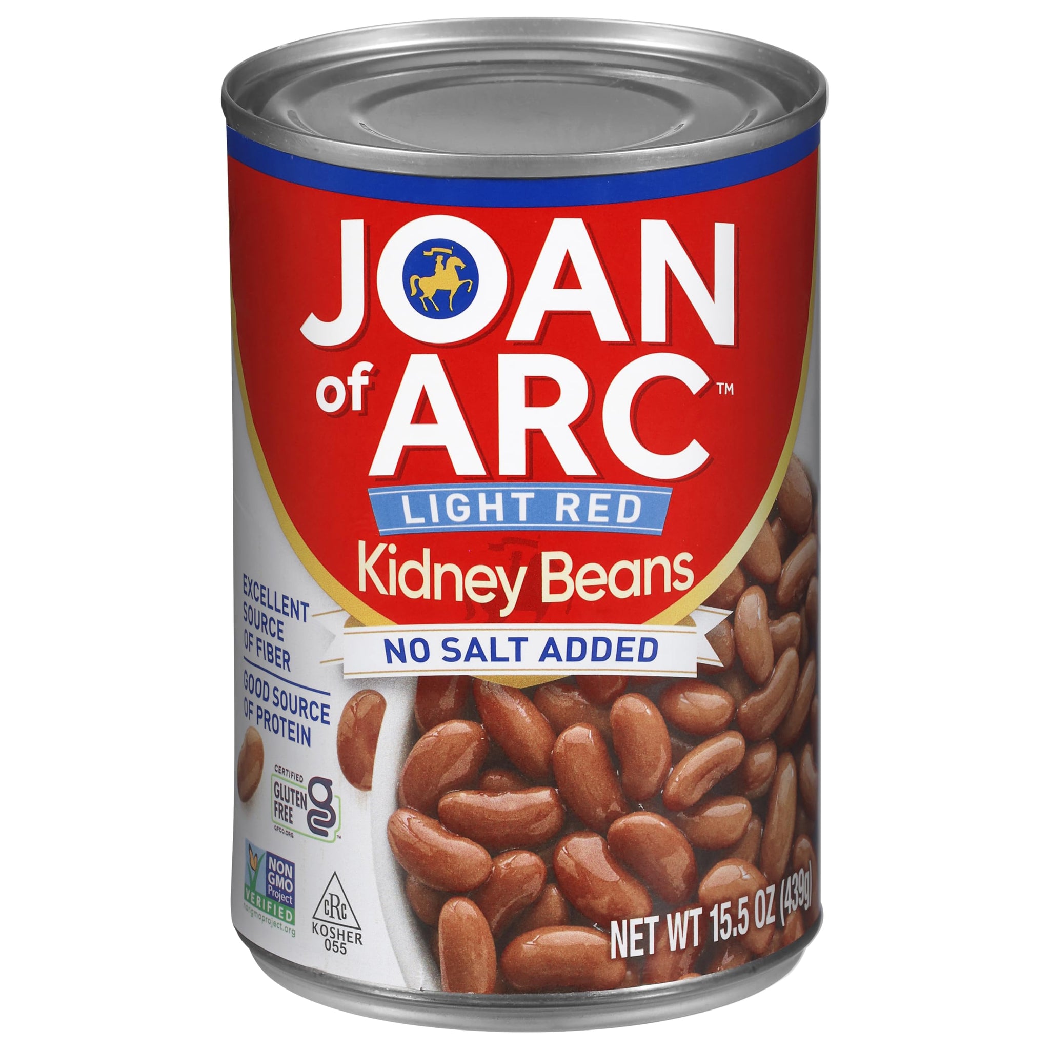 Joan of Arc Beans, Light Red Kidney, No Salt Added, 15.5 Ounce