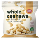 Spicy World Raw Cashews 5 LB (80oz) Bulk - Non-GMO, Gluten Free, Peanut Free, No Additives, Unsalted Natural & Pure Whole Cashews - Great for Pesto