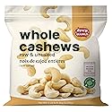 Spicy World Raw Cashews 5 LB (80oz) Bulk - Non-GMO, Gluten Free, Peanut Free, No Additives, Unsalted Natural & Pure Whole Cashews - Great for Pesto