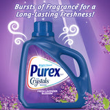 Purex Liquid Laundry Detergent with Crystals Fragrance, Fresh Lavender Blossom, 75 oz (50 loads)