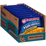 Maruchan Yakisoba, Cheddar Cheese Flavor - Stir-Fried Japanese Instant Ramen Noodles, High Protein Microwavable Meal - 3.96 Oz. (8 Pack)