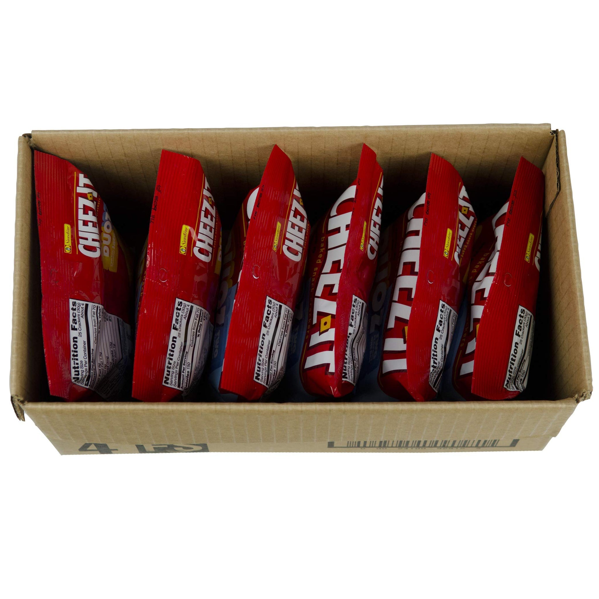 CheezIt Duoz Cheddar Jack Baby Swiss 4.3 Ounce(Pack of 6)