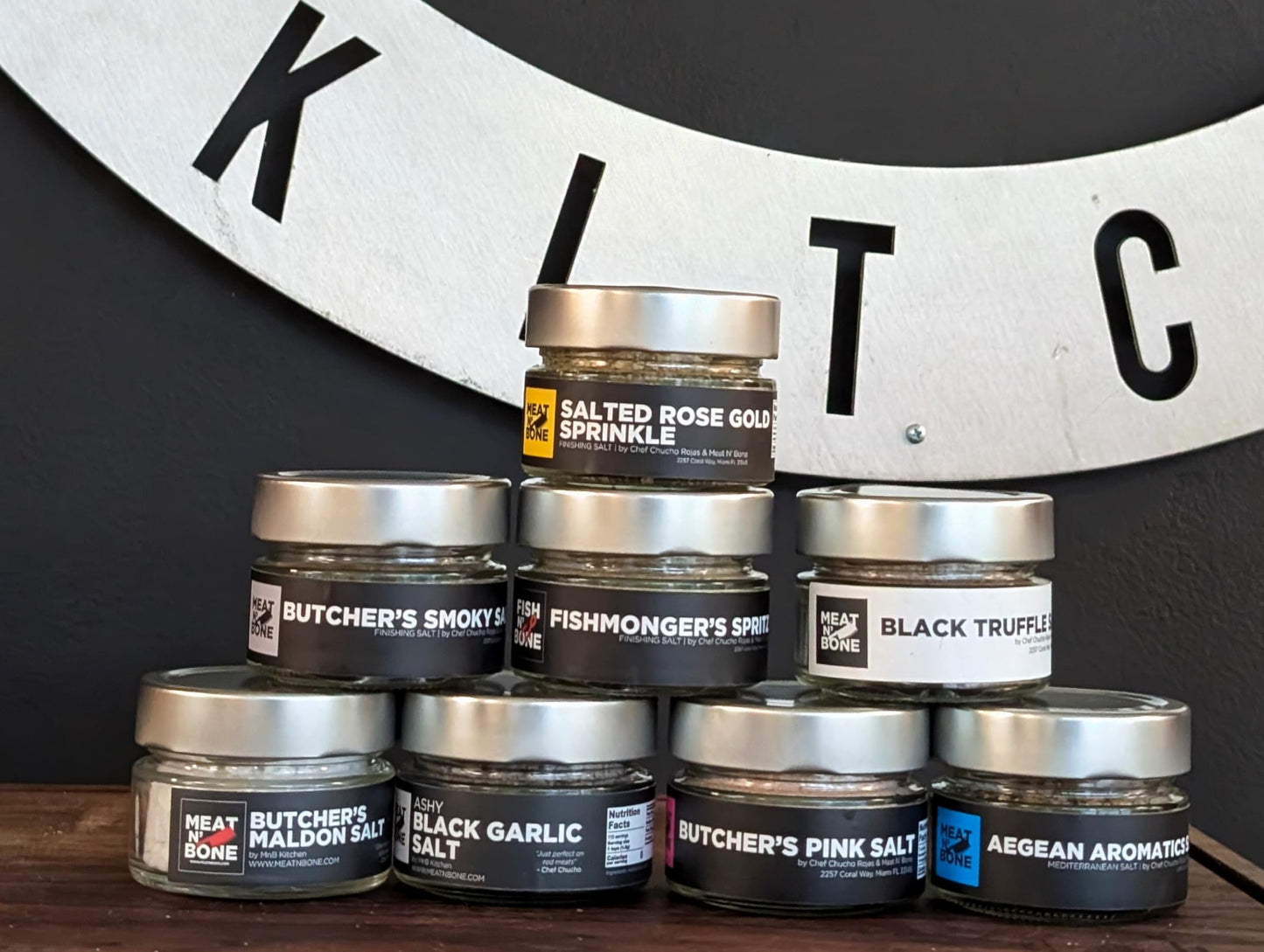 Artisanal Gourmet Salt Collection Premium Seasonings Grilling Cooking Finishing Featuring Grillmaster Fishmonger Spritz Salted Rose Gold Butcher Smoky