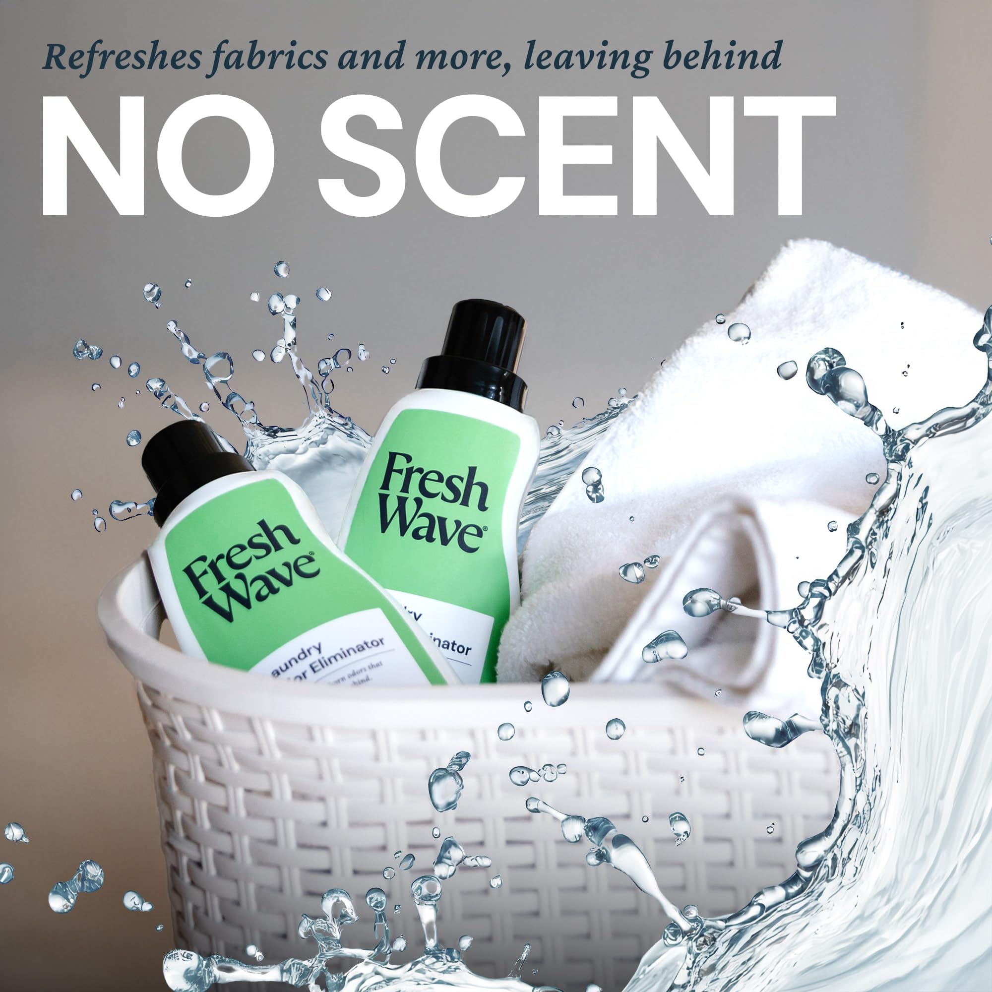 Fresh Wave Odor Removing Laundry Booster, 24 fl. Oz. | Laundry Scent Booster | Safer Odor Relief | Natural Plant-Based Odor Eliminator | Pet Bedding