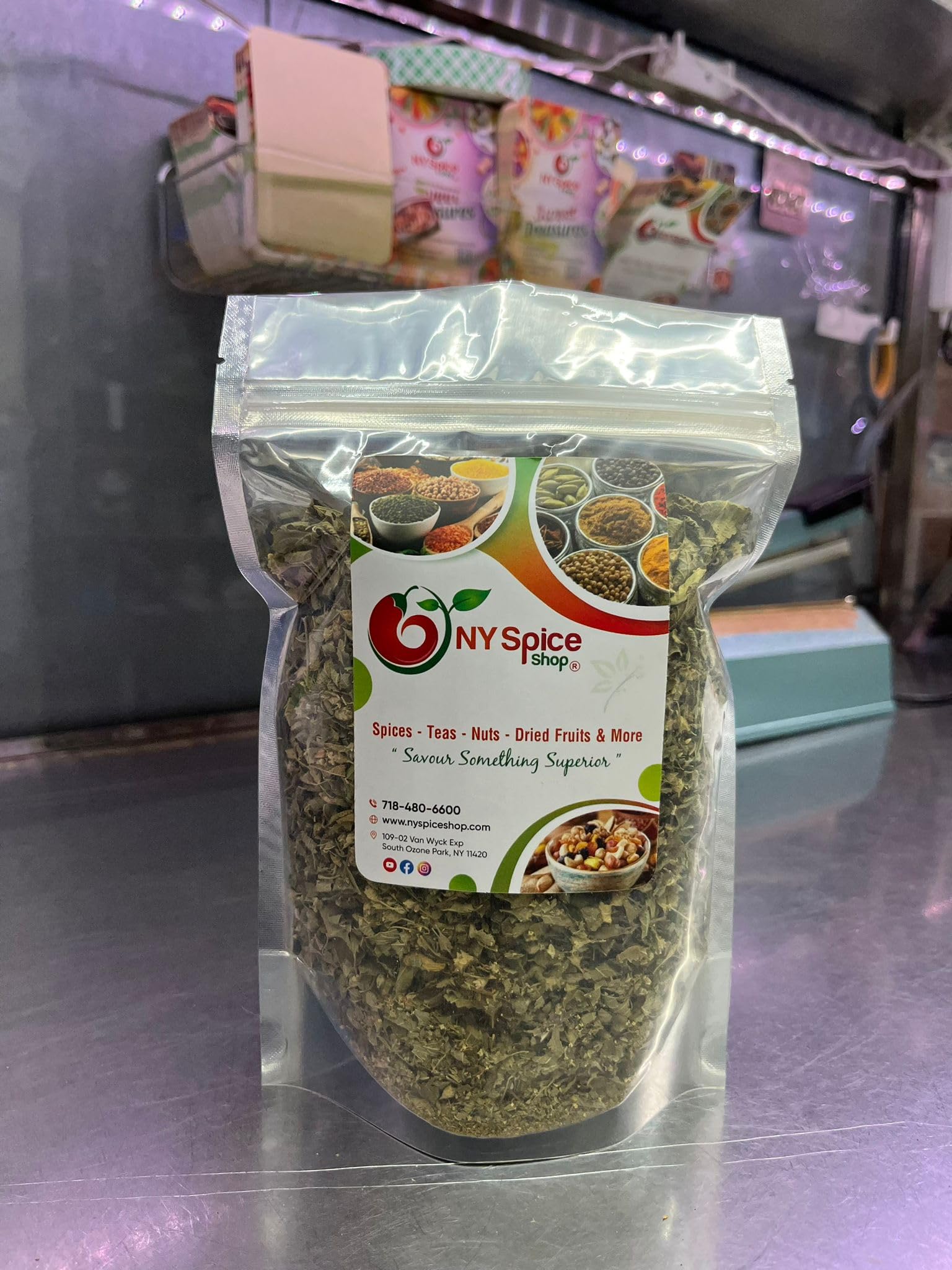 NY Spice Shop Mexican Leaves Dried Oregano Bulk - 1 Pound Oregano Dried Leaf - Fresh Oregano Seasoning - Oregano Leaves - Dry Oregano for Pizza, Soup