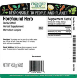 Frontier Co-op Cut and Sifted Horehound Herb 1lb
