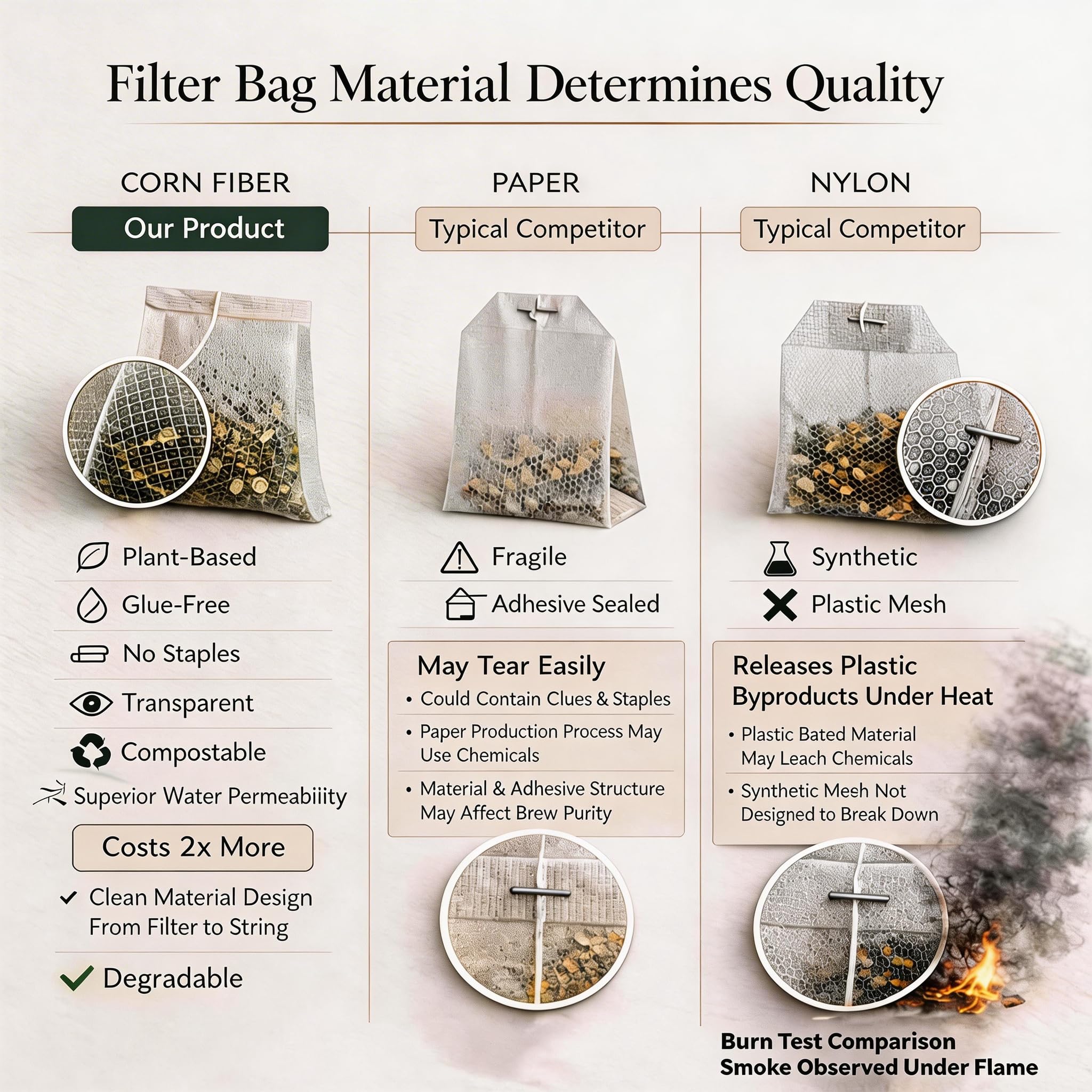 YPHFPDDONT Premium Jasmine Green Tea Bags - Luxury Whole Leaf, Individually Wrapped Eco-Friendly Corn Fiber Sachets, Authentic Chinese Floral Tea, Hot