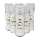Maldon Salt, Sea Salt Grinder, 55 g, 6 Count, Refillable and Adjustable, Kosher, Natural, Handcrafted, Gourmet, Pyramid Crystals